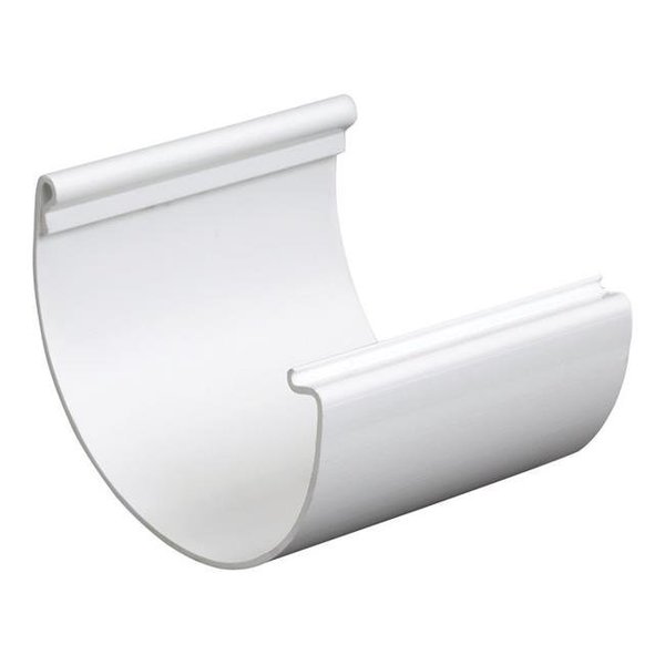 Plastmo Plastmo 5005372 Classic 5 in. White Vinyl Half Round Gutter Connector 5005372